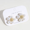 1 Pair Lady Round Square Butterfly Plating Inlay Alloy Artificial Gemstones Ear Studs