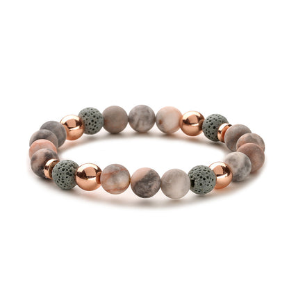 Retro Multicolor Natural Stone Beaded Bracelets