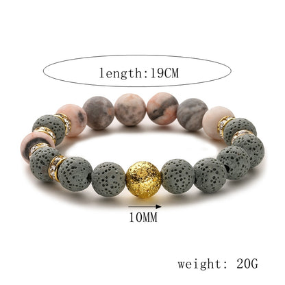Retro Multicolor Natural Stone Beaded Bracelets