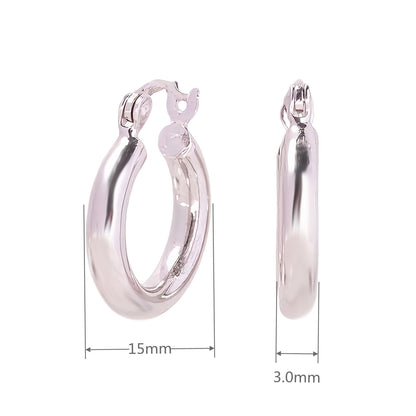 1 Pair Ins Style Simple Style Geometric Sterling Silver Plating Earrings