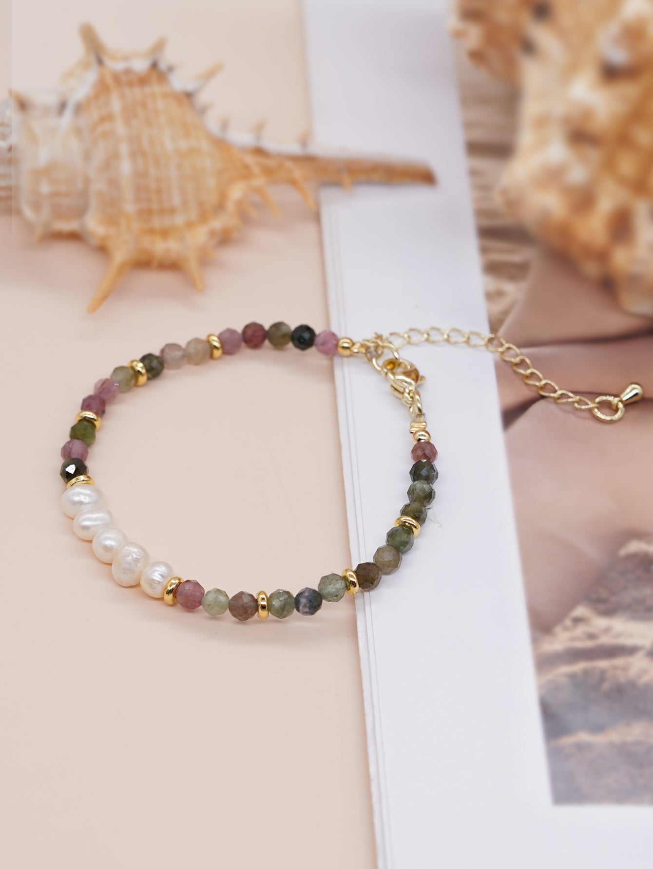 Ethnic Style Multicolor Freshwater Pearl Beaded Bracelets