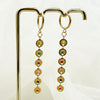1 Pair Elegant Sweet Sun Polishing Enamel Plating Stainless Steel Gold Plated Drop Earrings