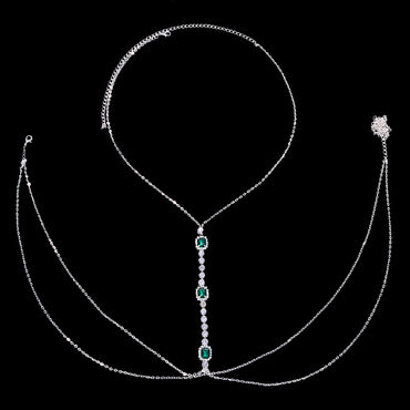 Wholesale Jewelry Glam Sexy Geometric Alloy Rhinestones Body Chain