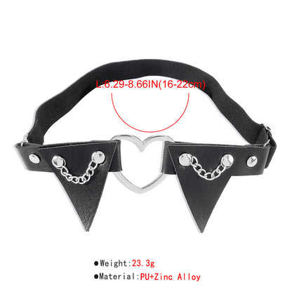Wholesale Jewelry Gothic Sexy Heart Shape Pu Alloy Body Chain