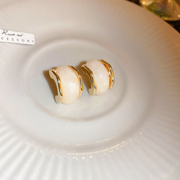 1 Pair Baroque Style Heart Shape Flower Tassel Inlay Alloy Artificial Pearls Rhinestones Drop Earrings