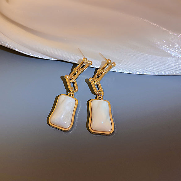 1 Pair Baroque Style Heart Shape Flower Tassel Inlay Alloy Artificial Pearls Rhinestones Drop Earrings