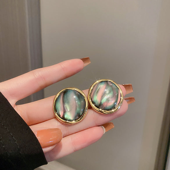 1 Pair Baroque Style Heart Shape Flower Tassel Inlay Alloy Artificial Pearls Rhinestones Drop Earrings