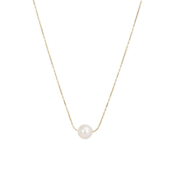 Elegant Butterfly Titanium Steel Plating Inlay Artificial Pearls Shell 18k Gold Plated Layered Necklaces