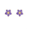 1 Pair Fairy Style Elegant Sweet Flower Plating Inlay Stainless Steel Zircon Ear Studs