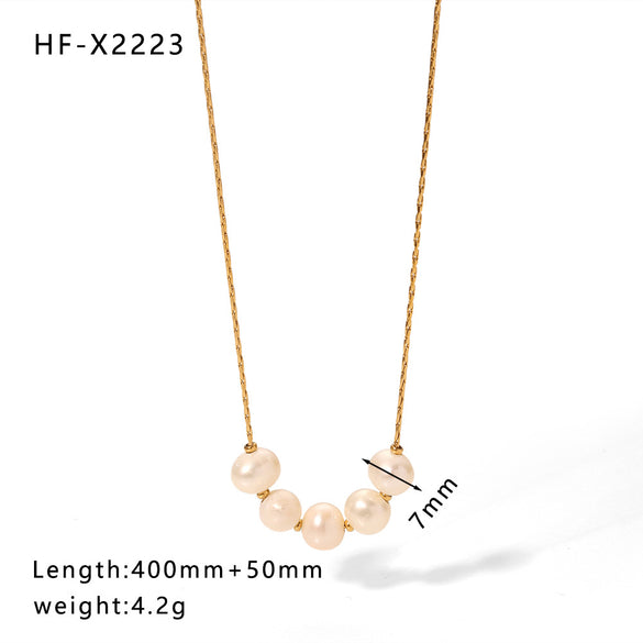 Simple Style Round Heart Shape Stainless Steel Titanium Steel Inlay Rhinestones Pendant Necklace