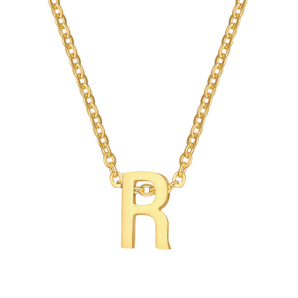 Wholesale Jewelry Simple Style Letter Stainless Steel Gold Plated Plating
