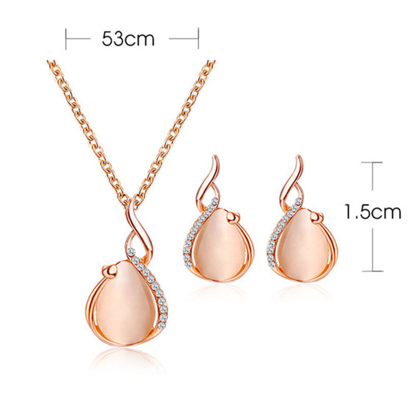 Lady Streetwear Shiny Flower Butterfly Metal Copper Inlay Natural Stone Pearl Zircon 18k Gold Plated Gold Plated Silver Plated Earrings Necklace
