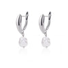 1 Pair Elegant Geometric Plating Inlay Freshwater Pearl Copper Zircon Drop Earrings