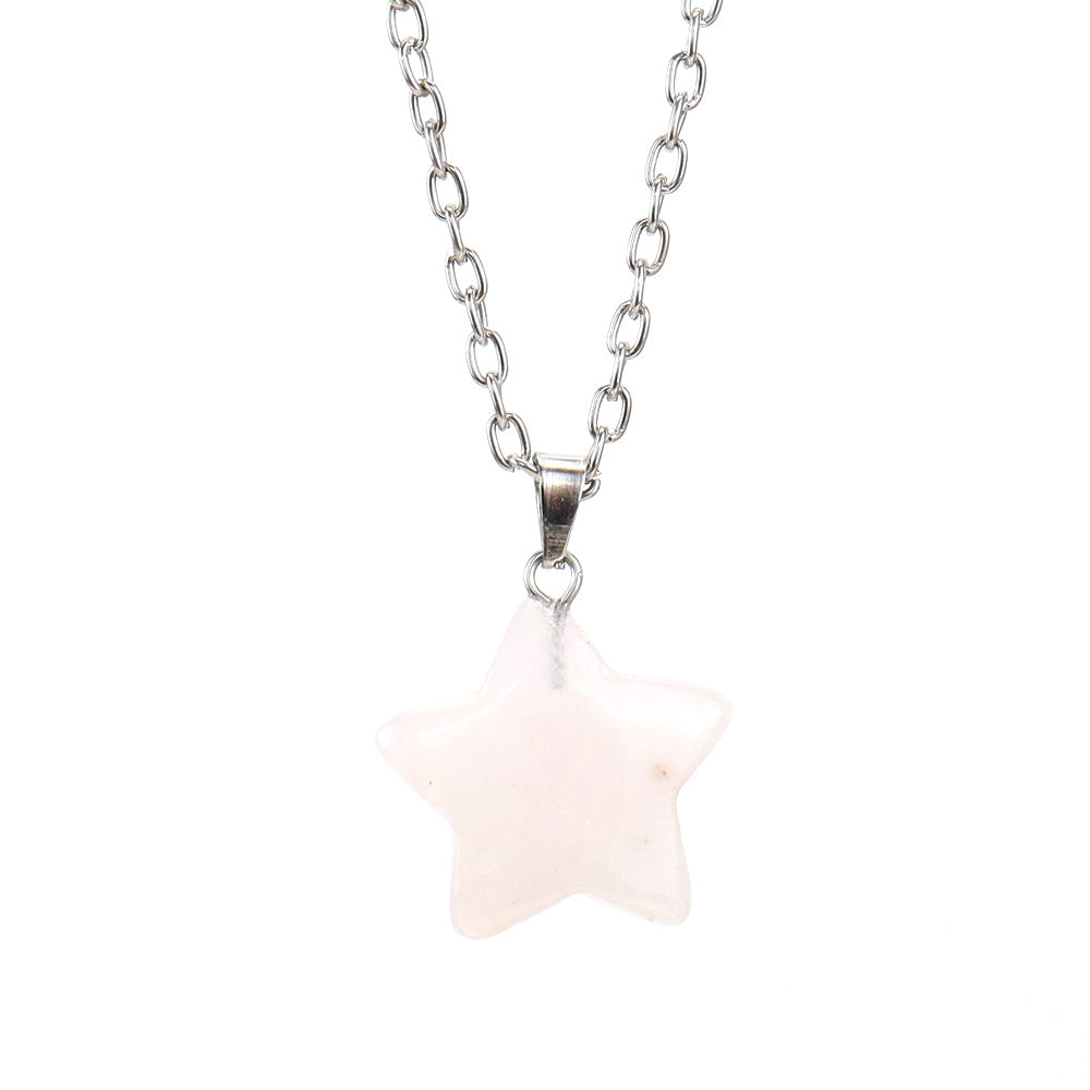 Wholesale Simple Style Star Crystal Plating Pendant Necklace
