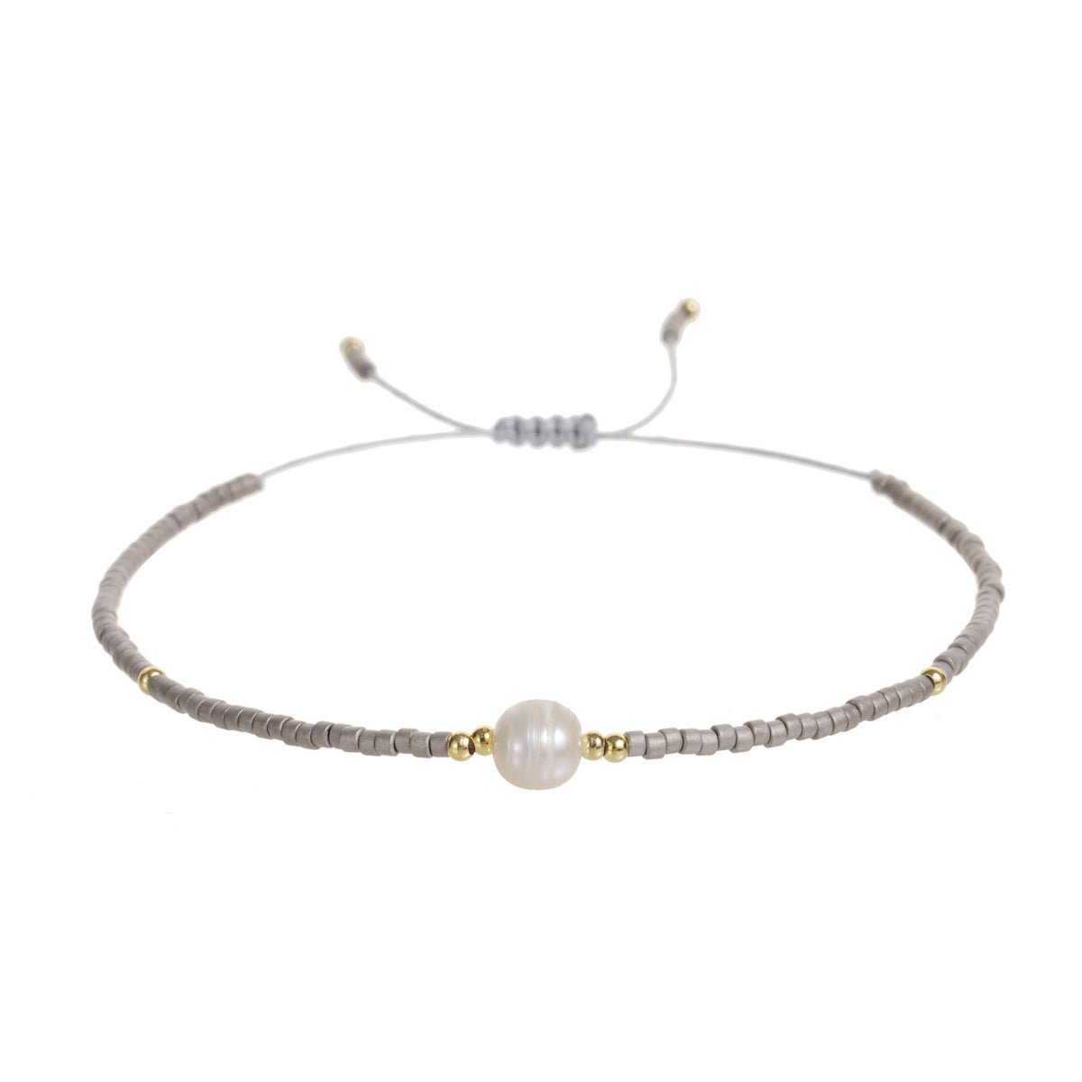 Bohemian Round Freshwater Pearl Seed Bead Beaded Bracelets