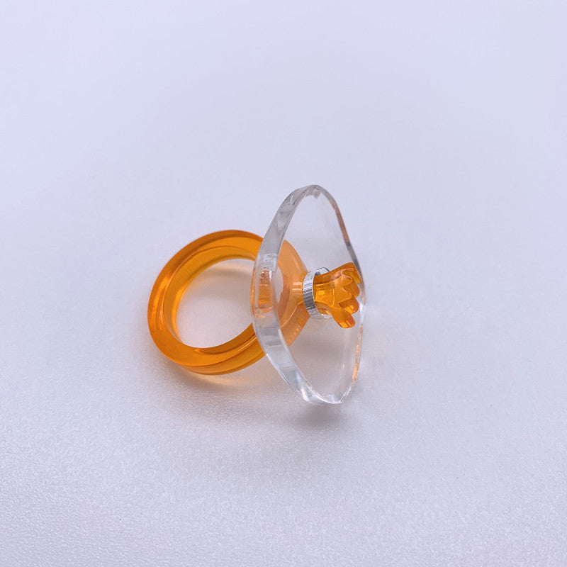 Wholesale Jewelry Artistic Flower Arylic Rings