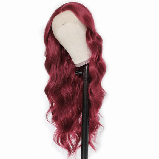 Women's Elegant Party High Temperature Wire Centre Parting Long Curly Hair Wigs