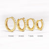 Fashion Round Brass Inlay Zircon Hoop Earrings 1 Pair