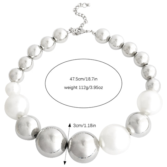 Simple Style Pearl Imitation Pearl Beaded Women's Necklace