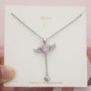 Elegant Streetwear Heart Shape Titanium Steel Plating Inlay Zircon Pendant Necklace