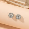 1 Pair Glam Star Flower Plating Inlay Alloy Artificial Diamond Ear Studs