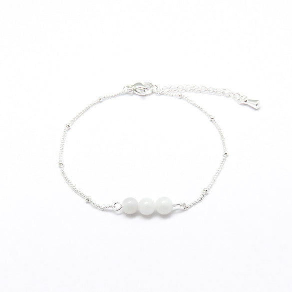 Simple Style Classic Style Geometric Stainless Steel Natural Stone Bracelets