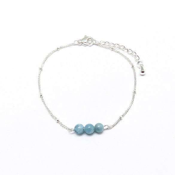 Simple Style Classic Style Geometric Stainless Steel Natural Stone Bracelets