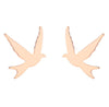 1 Pair Retro Simple Style Animal Bird Polishing Plating 304 Stainless Steel 18K Gold Plated Ear Studs