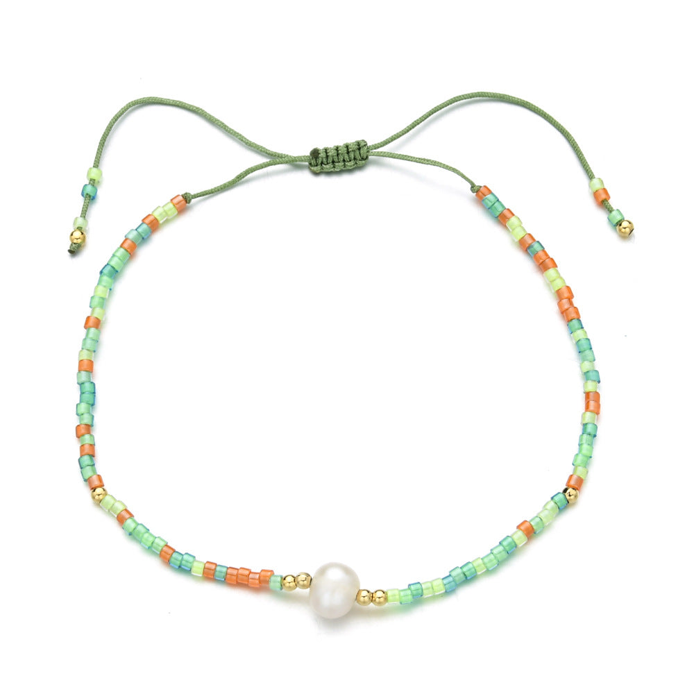Bohemian Colorful Freshwater Pearl Seed Bead Wholesale Bracelets