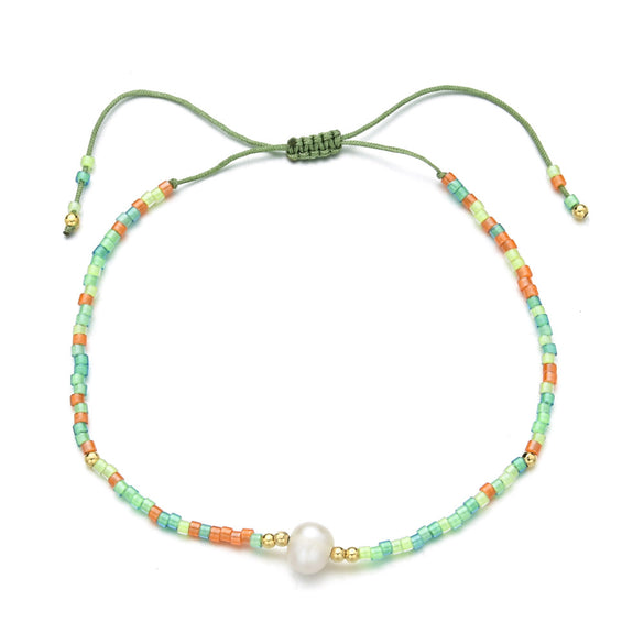 Bohemian Colorful Freshwater Pearl Seed Bead Wholesale Bracelets