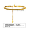 Ig Style Classic Style Solid Color Stainless Steel Plating 18k Gold Plated Bracelets