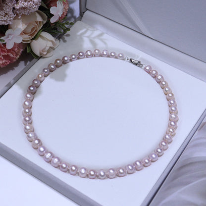 Elegant Lady Simple Style Solid Color Freshwater Pearl Necklace