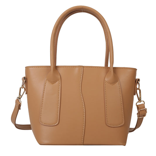 Women's Pu Leather Solid Color Basic Streetwear Bucket Zipper Shoulder Bag Crossbody Bag Bucket Bag