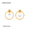 Wholesale Jewelry Casual Classic Style Geometric 304 Stainless Steel Plating Rings Earrings Necklace