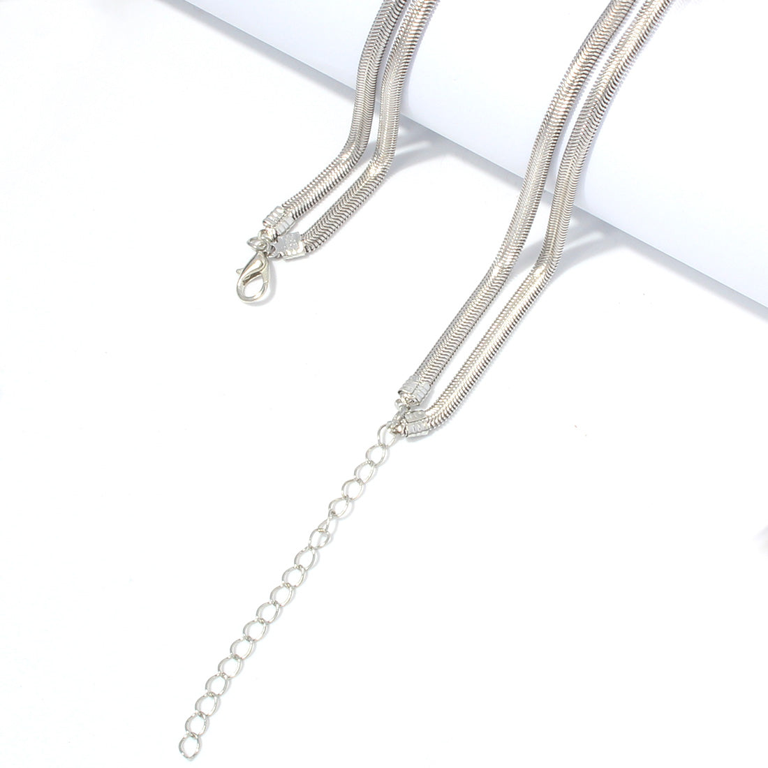 Basic Simple Style Solid Color Aluminum Women's Double Layer Necklaces