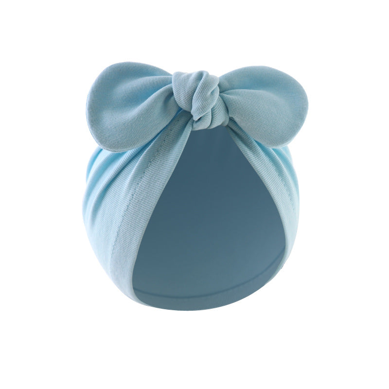 Baby Girl's Baby Boy's Simple Style Solid Color Bow Knot Baby Hat