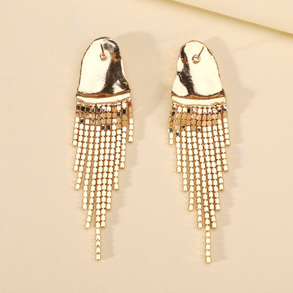 1 Pair Elegant Luxurious Solid Color Inlay Zinc Alloy Artificial Crystal Drop Earrings