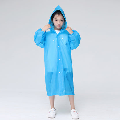 Thickened Schoolbag Children Raincoat Spot Eva Fashion Outdoor Travel Student Raincoat Poncho Factory Direct Sales