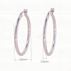 1 Pair Simple Style Geometric Solid Color Plating Sterling Silver White Gold Plated Gold Plated Earrings