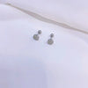 1 Pair Simple Style Heart Shape Plating Titanium Steel Ear Studs
