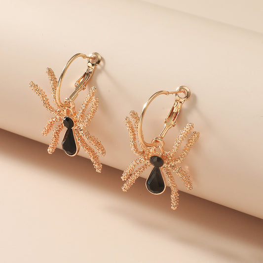 1 Pair Commute Insect Printing Arylic Drop Earrings