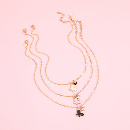 Cute Butterfly Alloy Kid's Necklace
