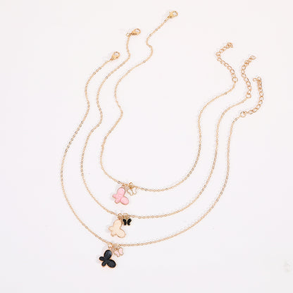 Cute Butterfly Alloy Kid's Necklace