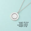 Lady Round Stainless Steel Pendant Necklace In Bulk