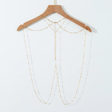 Simple Style Solid Color Metal Wholesale Body Chain
