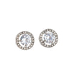 1 Pair Simple Style Round Plating Inlay Alloy Rhinestones Rose Gold Plated White Gold Plated Gold Plated Ear Studs