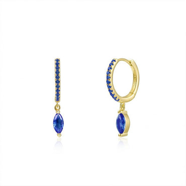 1 Pair Ig Style Water Droplets Plating Inlay Copper Zircon White Gold Plated Gold Plated Earrings