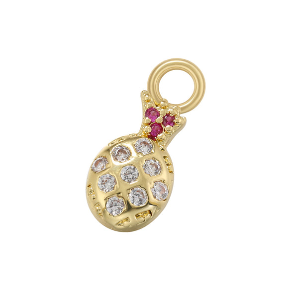 Casual Cute Simple Style Tortoise Animal Bird Copper 18k Gold Plated Zircon Charms In Bulk