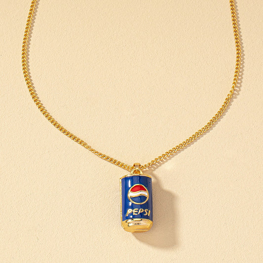 Retro Coke Alloy Plating Gold Plated Women's Pendant Necklace