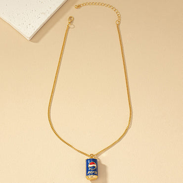 Retro Coke Alloy Plating Gold Plated Women's Pendant Necklace